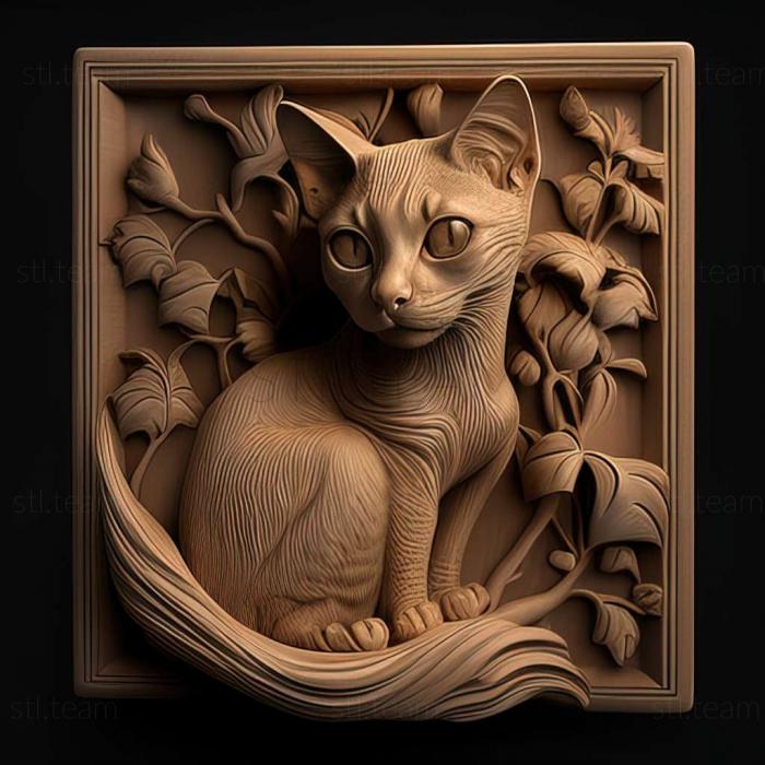 3D модель Тонкінська кішка (STL)